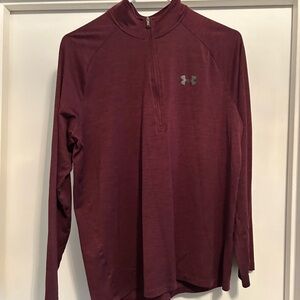 Under Armour Burgundy Long Sleeve Top